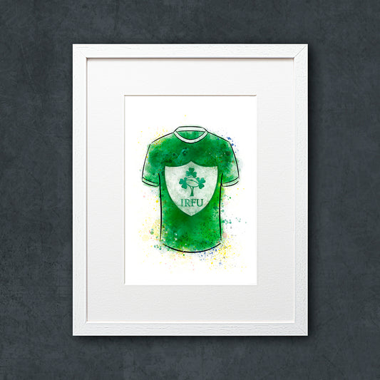 Ireland Rugby Shirt Illustration