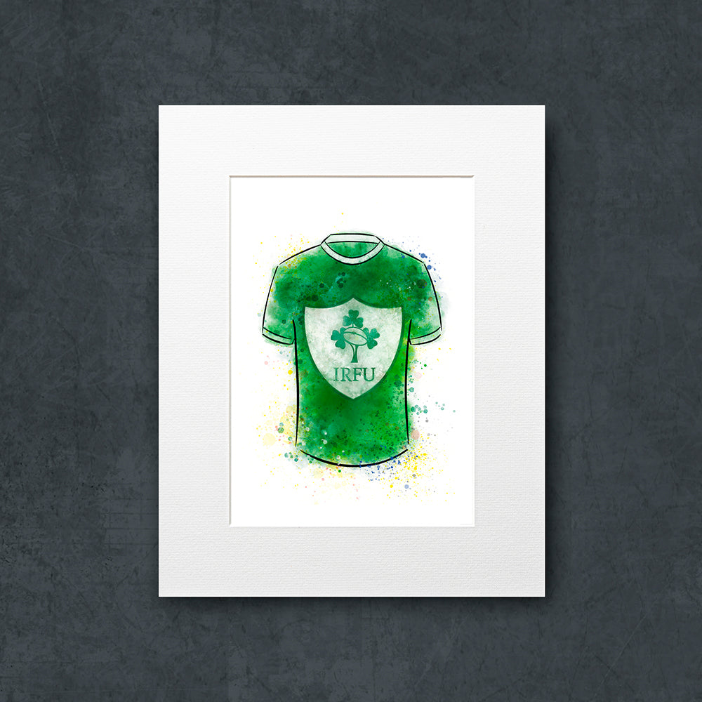 Ireland Rugby Shirt Illustration