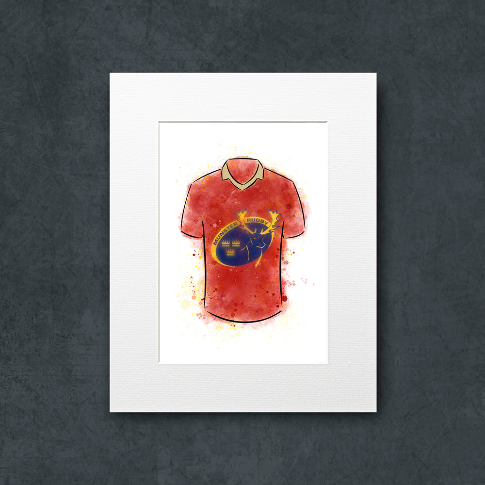 Munster Rugby Shirt Illustration