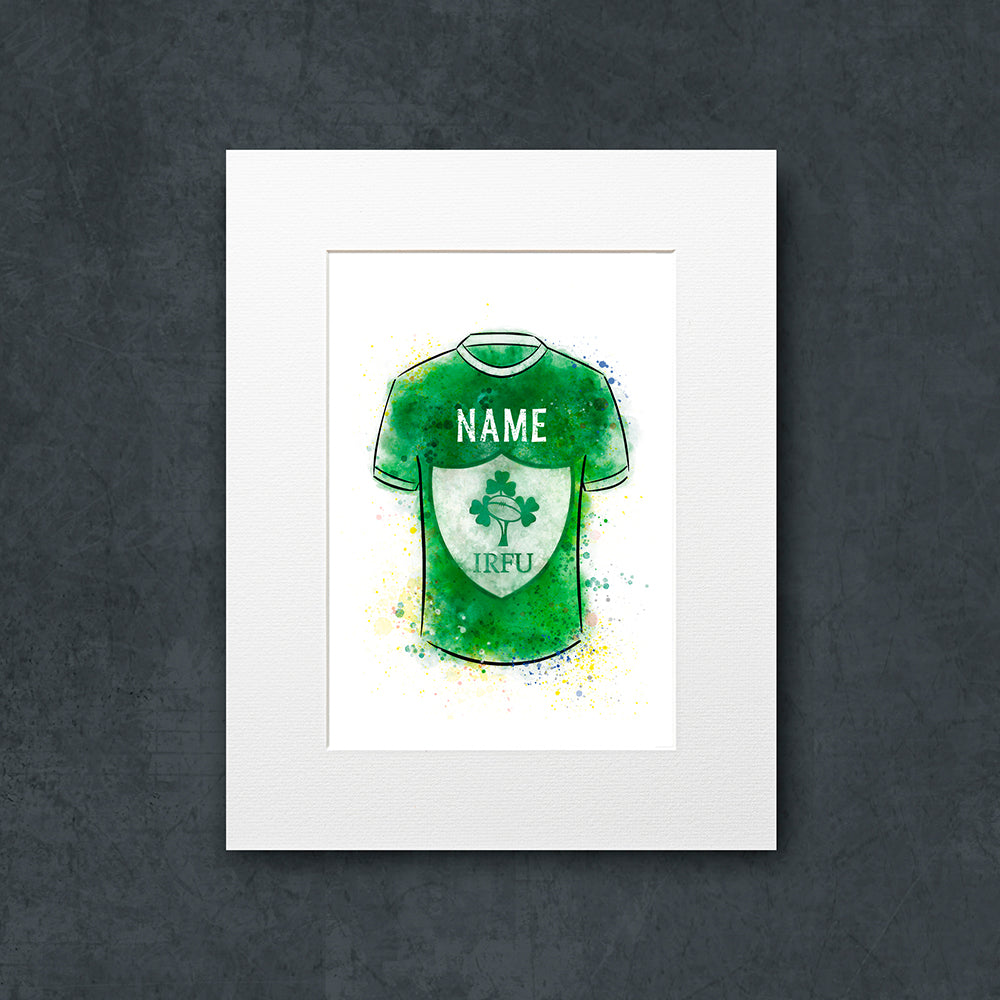 Ireland Rugby Shirt Illustration