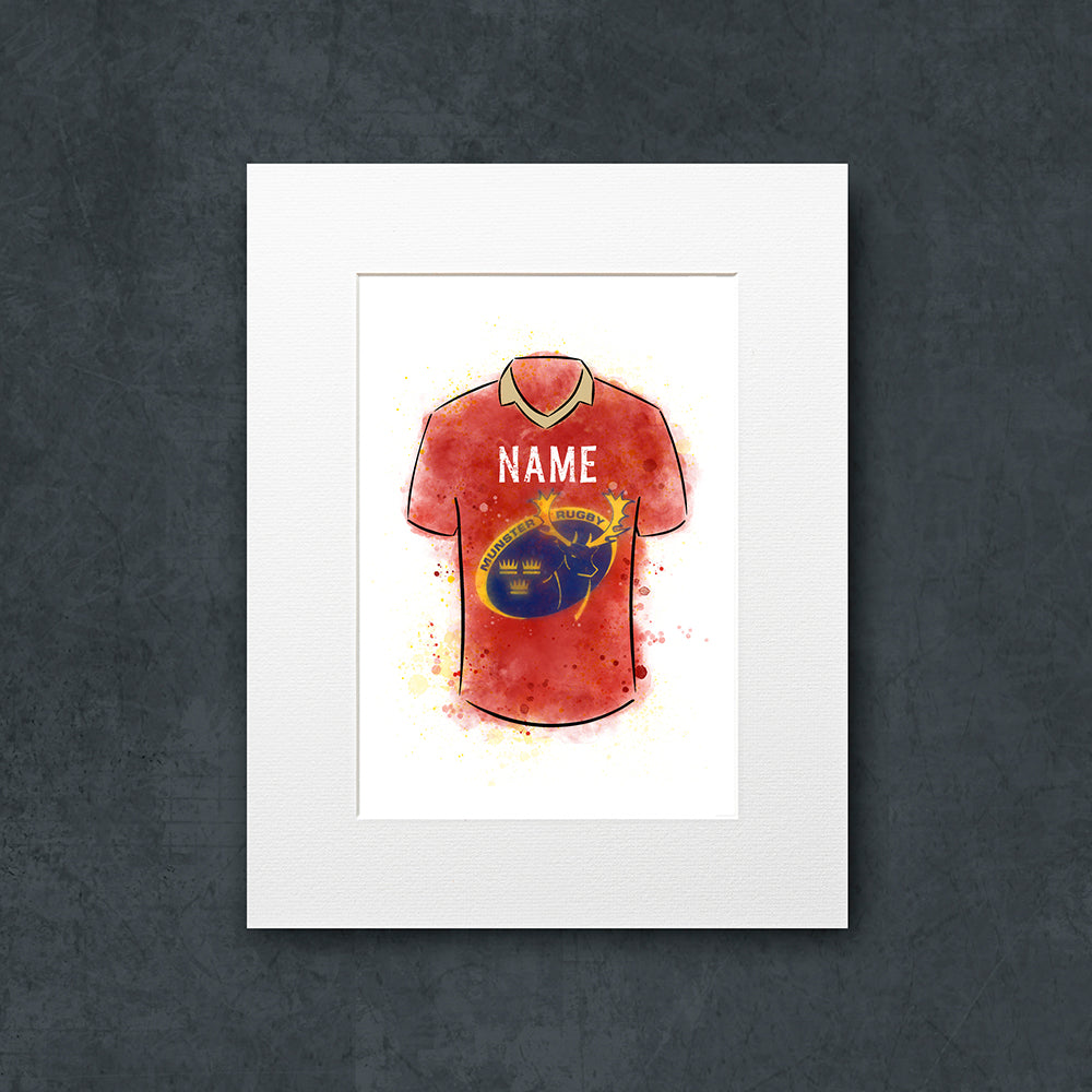 Munster Rugby Shirt Illustration